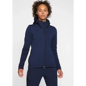 Nike Women's DriFit Full Zip Up Hoodie Sweater, Navy Blue, Small